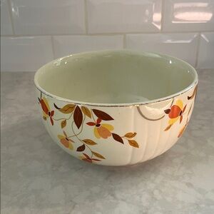 Hall vintage MCM autumn leaf small mixing bowl 1950’s. Glazed stoneware pottery